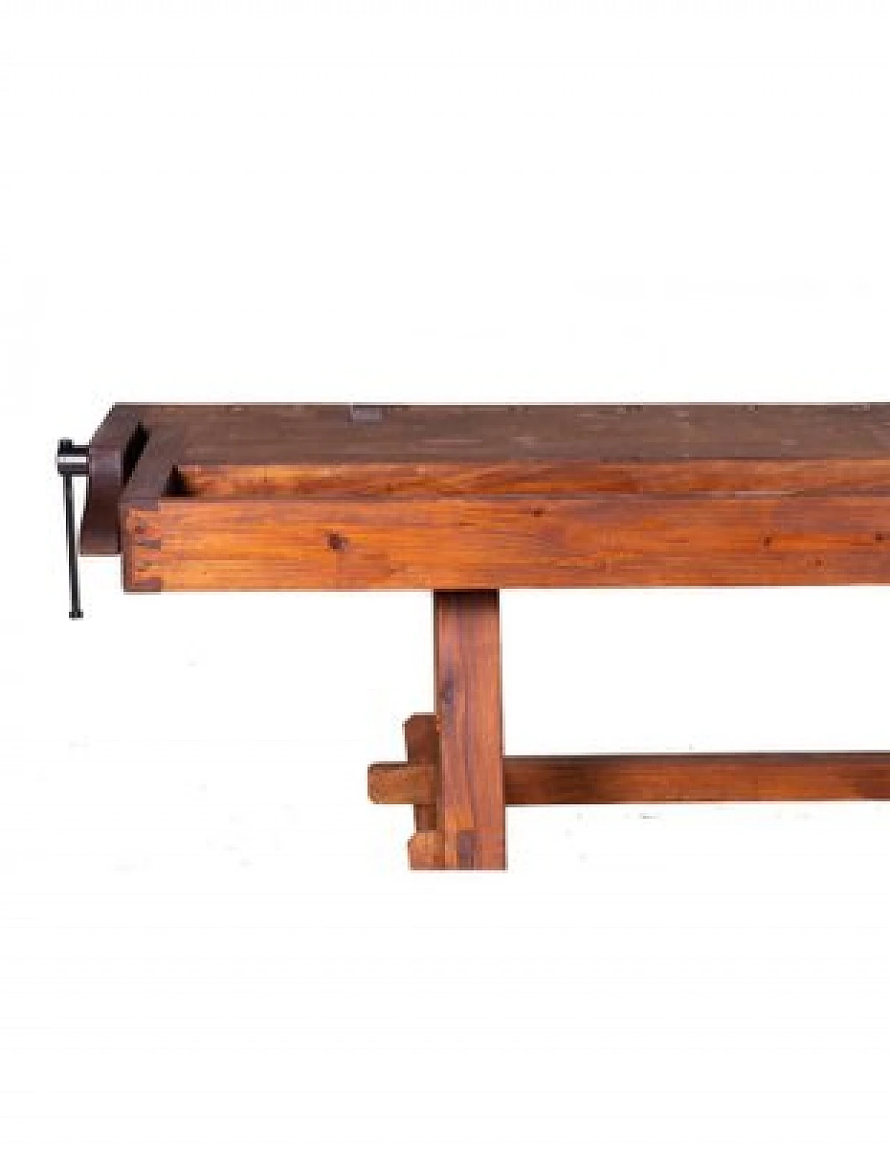 Solid wood and cast iron carpenter's bench 7