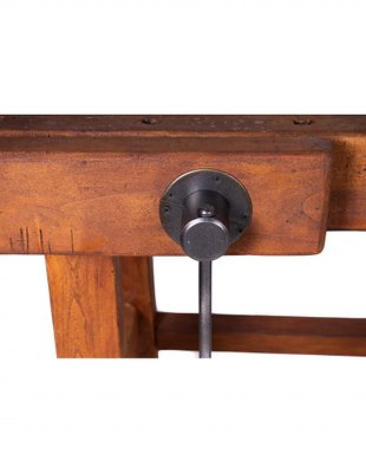 Solid wood and cast iron carpenter's bench 10