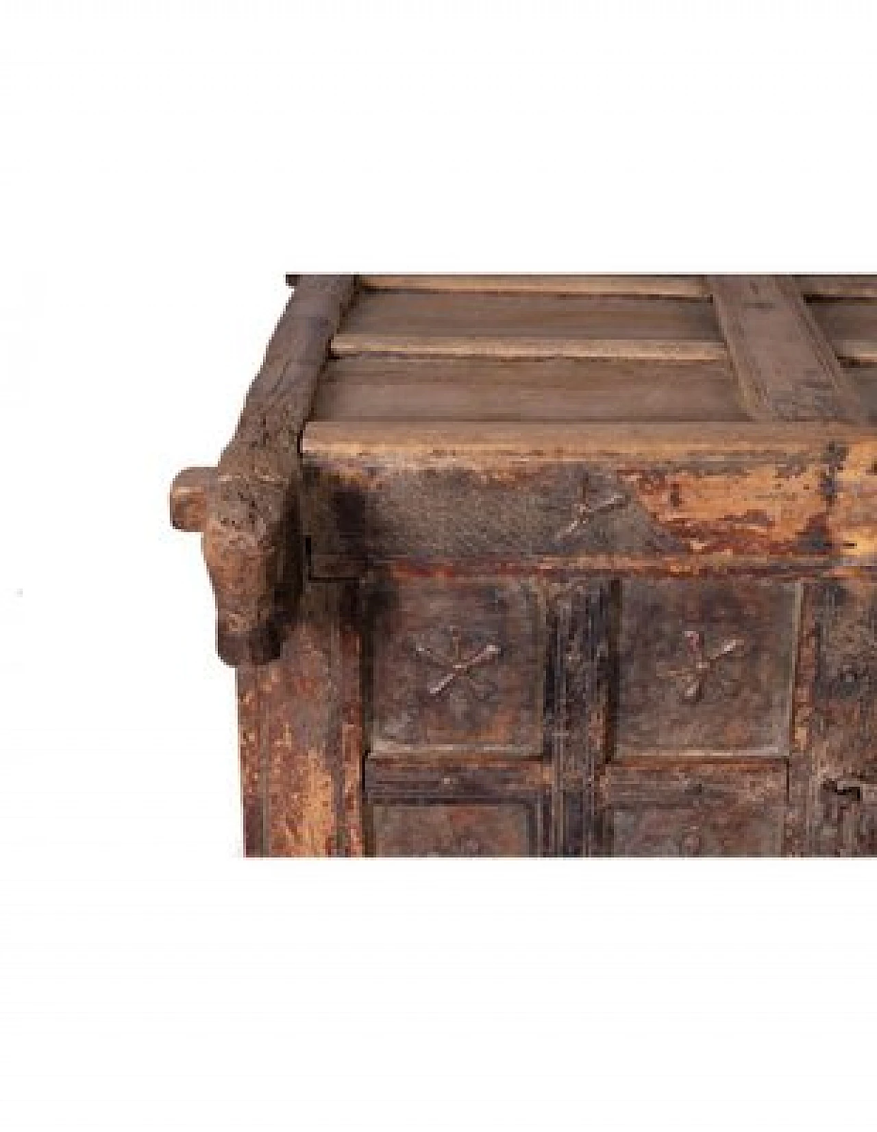 Teak chest of drawers, with decorations and inlays, early 20th century 3