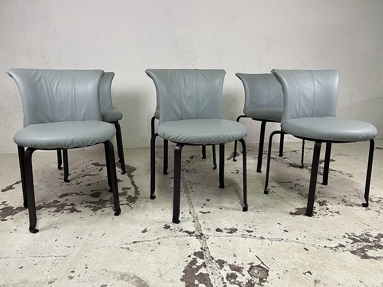 6 Miabi chairs by Kazuhide Takahama for B&B Italia, 1980s 4