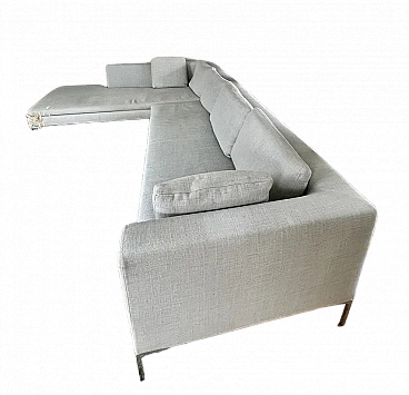 B&B Charles sofa in light grey Maxalto fabric, 2000s