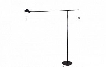 Nestore floor lamp in iron by Carlo Forcolini for Artemide, 1980s