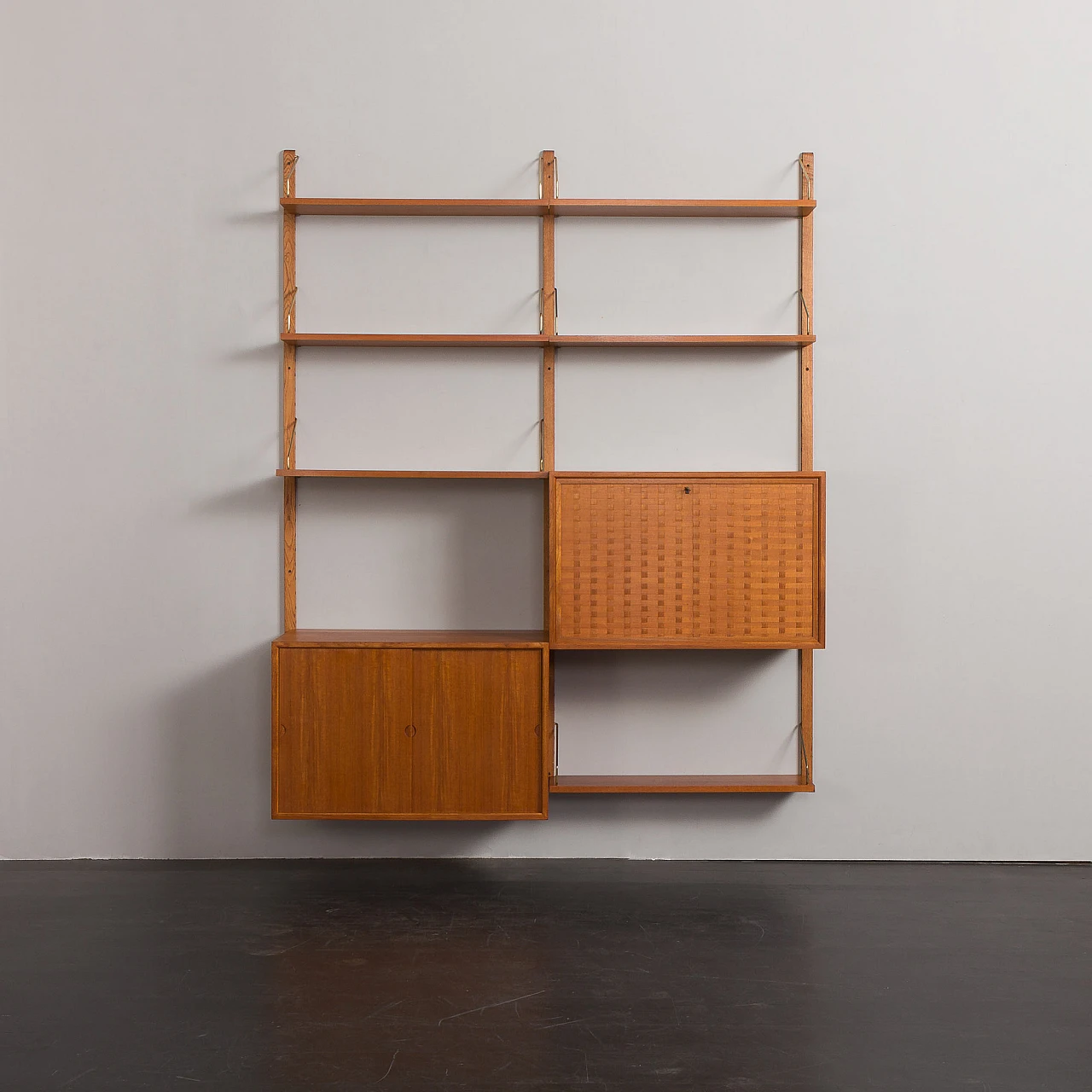 Teak bookcase with secrétaire by Poul Cadovius for Cado, 1960s 1