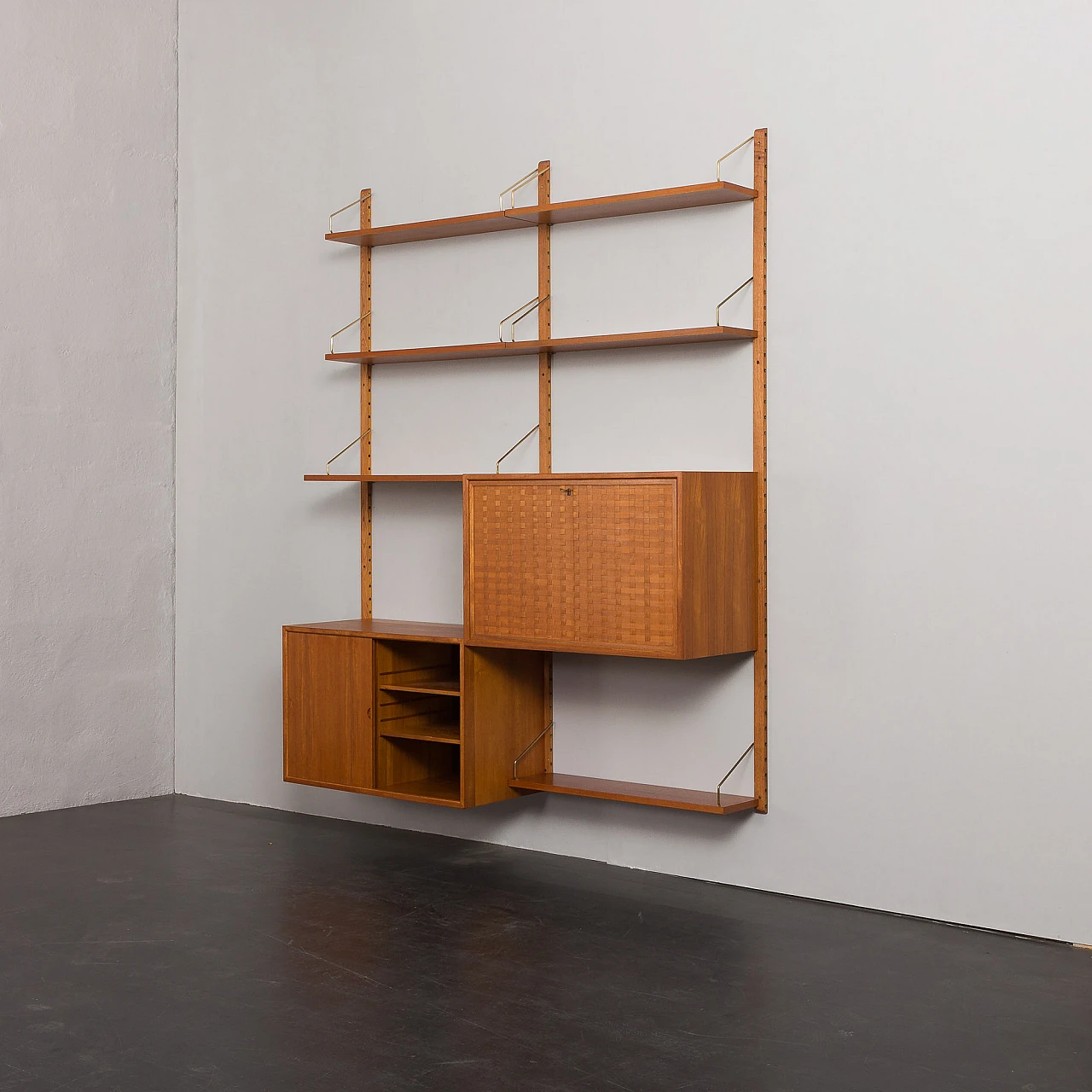 Teak bookcase with secrétaire by Poul Cadovius for Cado, 1960s 7