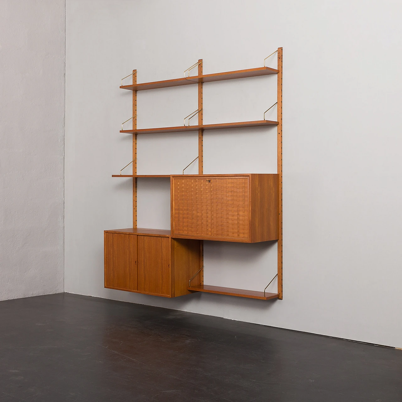 Teak bookcase with secrétaire by Poul Cadovius for Cado, 1960s 9