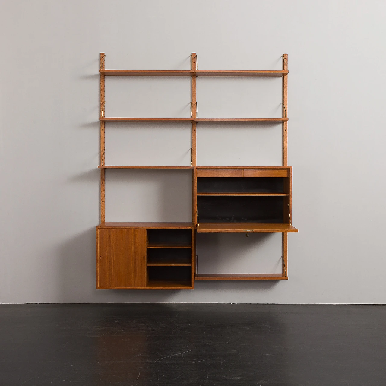 Teak bookcase with secrétaire by Poul Cadovius for Cado, 1960s 10