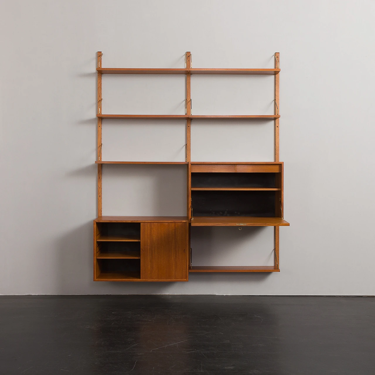 Teak bookcase with secrétaire by Poul Cadovius for Cado, 1960s 11