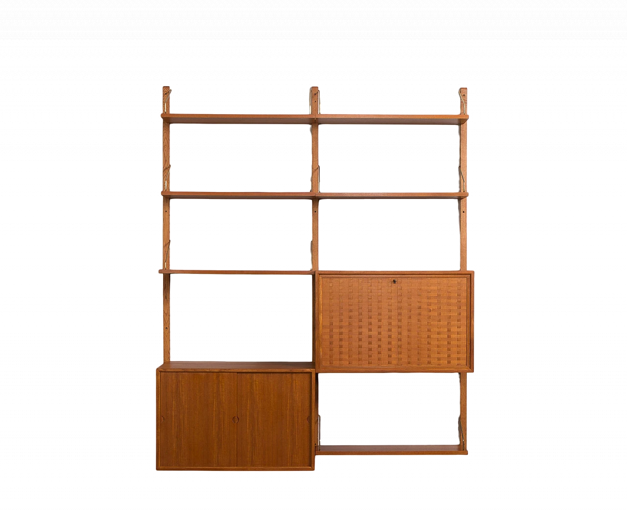 Teak bookcase with secrétaire by Poul Cadovius for Cado, 1960s 23