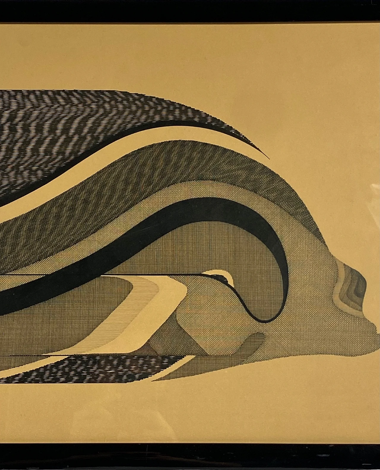 Abbahao, Pesce, disegno a china su carta, 1976 16