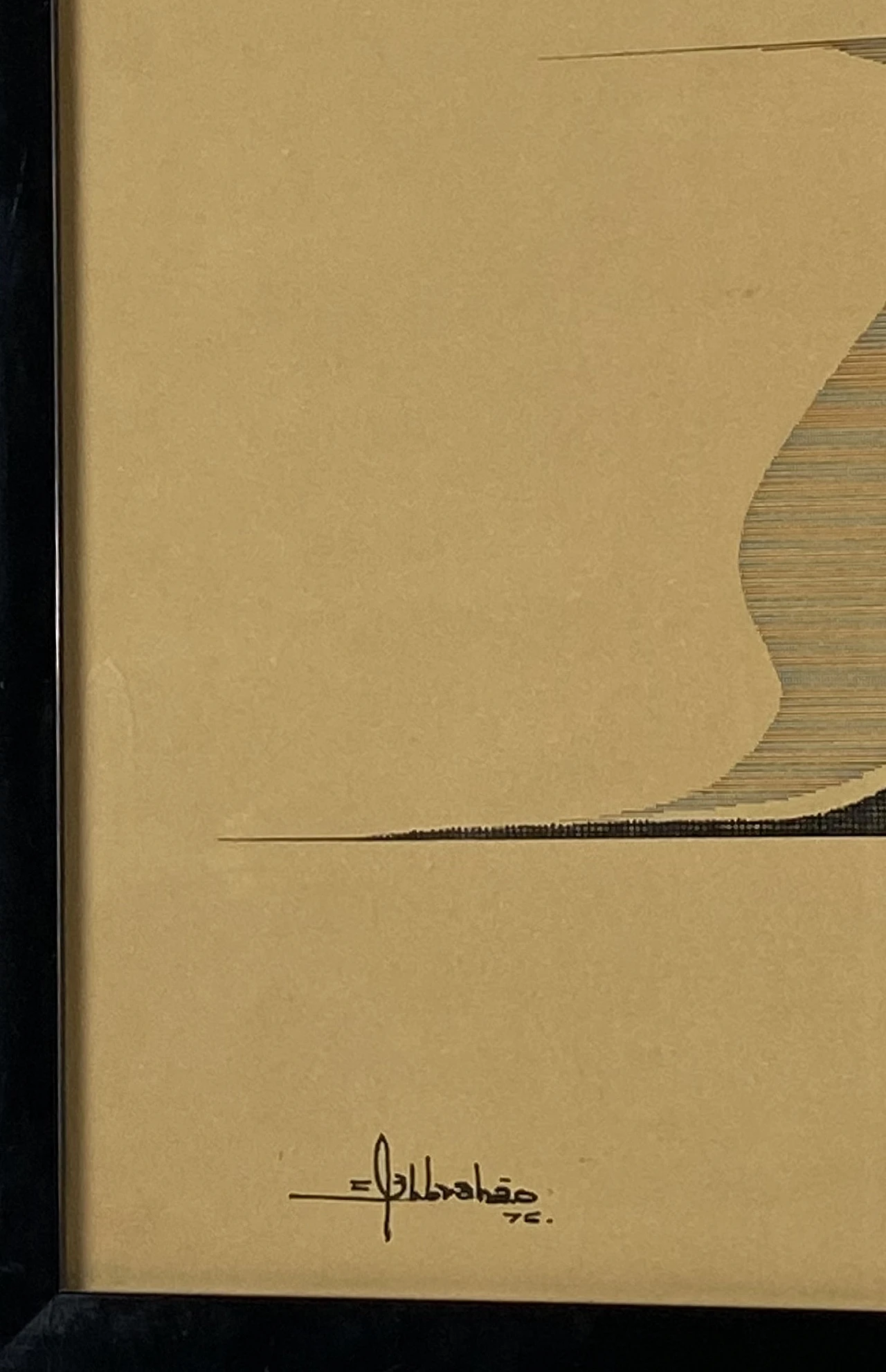 Abbahao, Pesce, disegno a china su carta, 1976 17