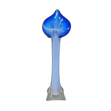 Vaso Jack-in-the-Pulpit a calla in vetro di Murano, anni '60