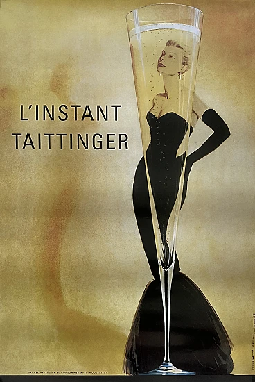 L'Instant Taittinger, manifesto pubblicitario, 1987