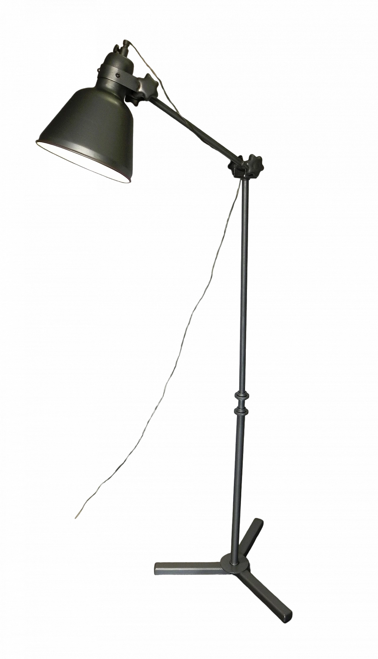 Industrial-style swivel-arm floor lamp, 1960s 26