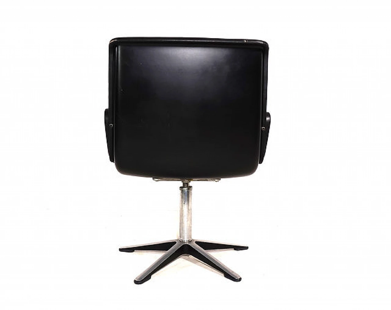 Leather and aluminum Delta 2000 armchair by Wilkhahn, 1960s 3