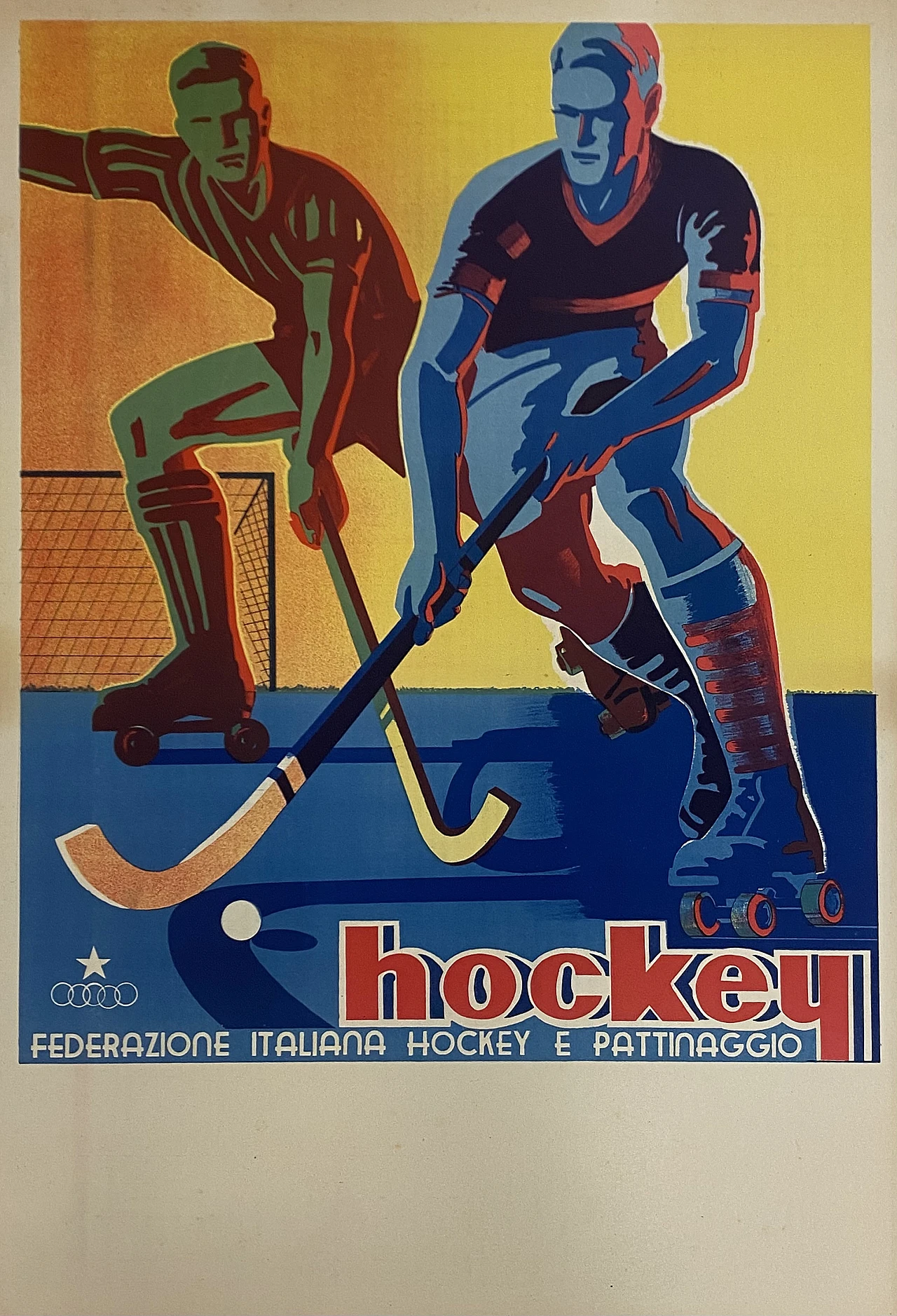 Federazione Italiana Hockey, manifesto pubblicitario, anni '50 1