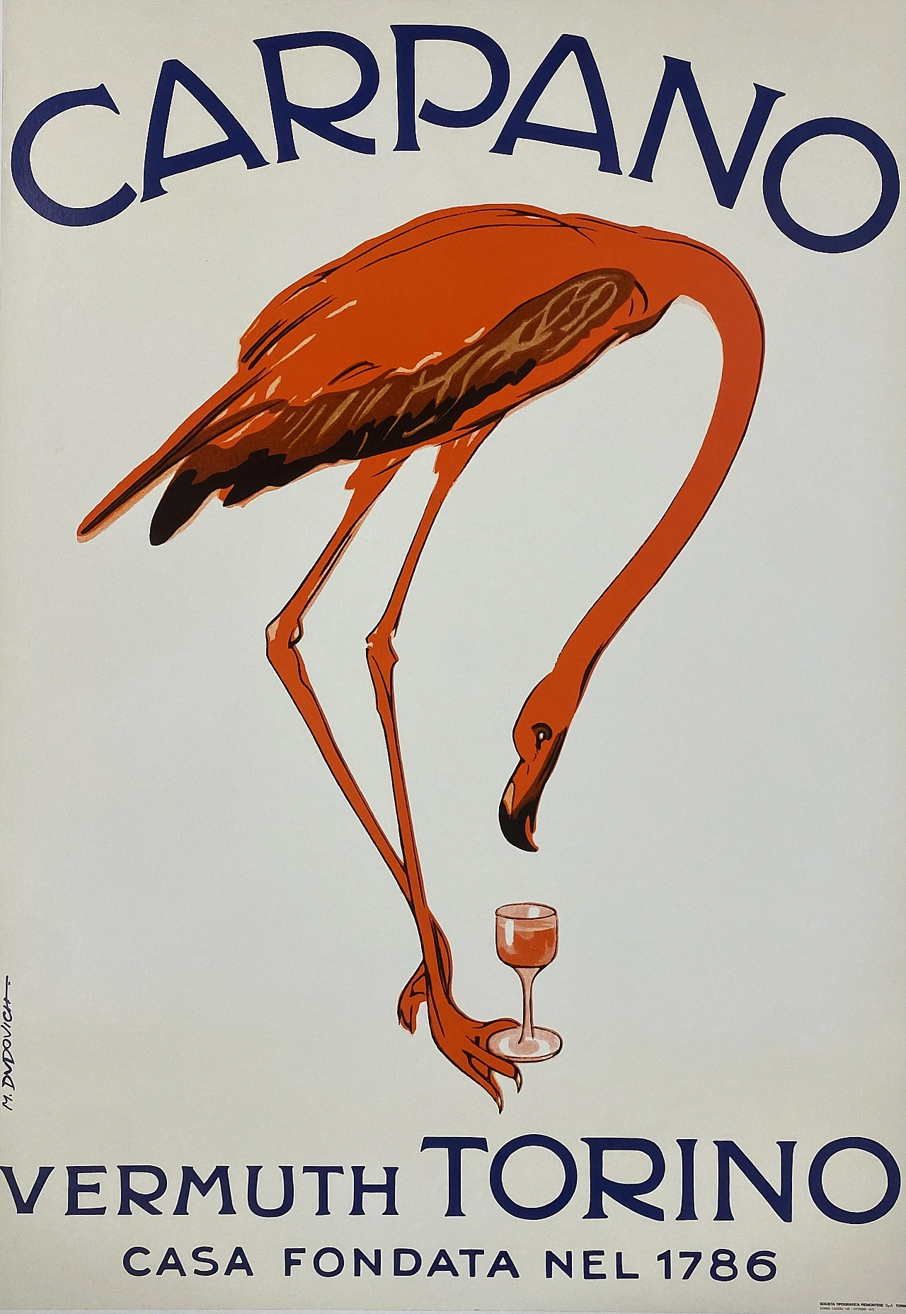 Marcello Dudovich, Carpano, manifesto pubblicitario, anni '70 1