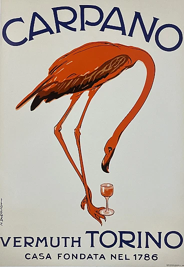 Marcello Dudovich, Carpano, manifesto pubblicitario, anni '70