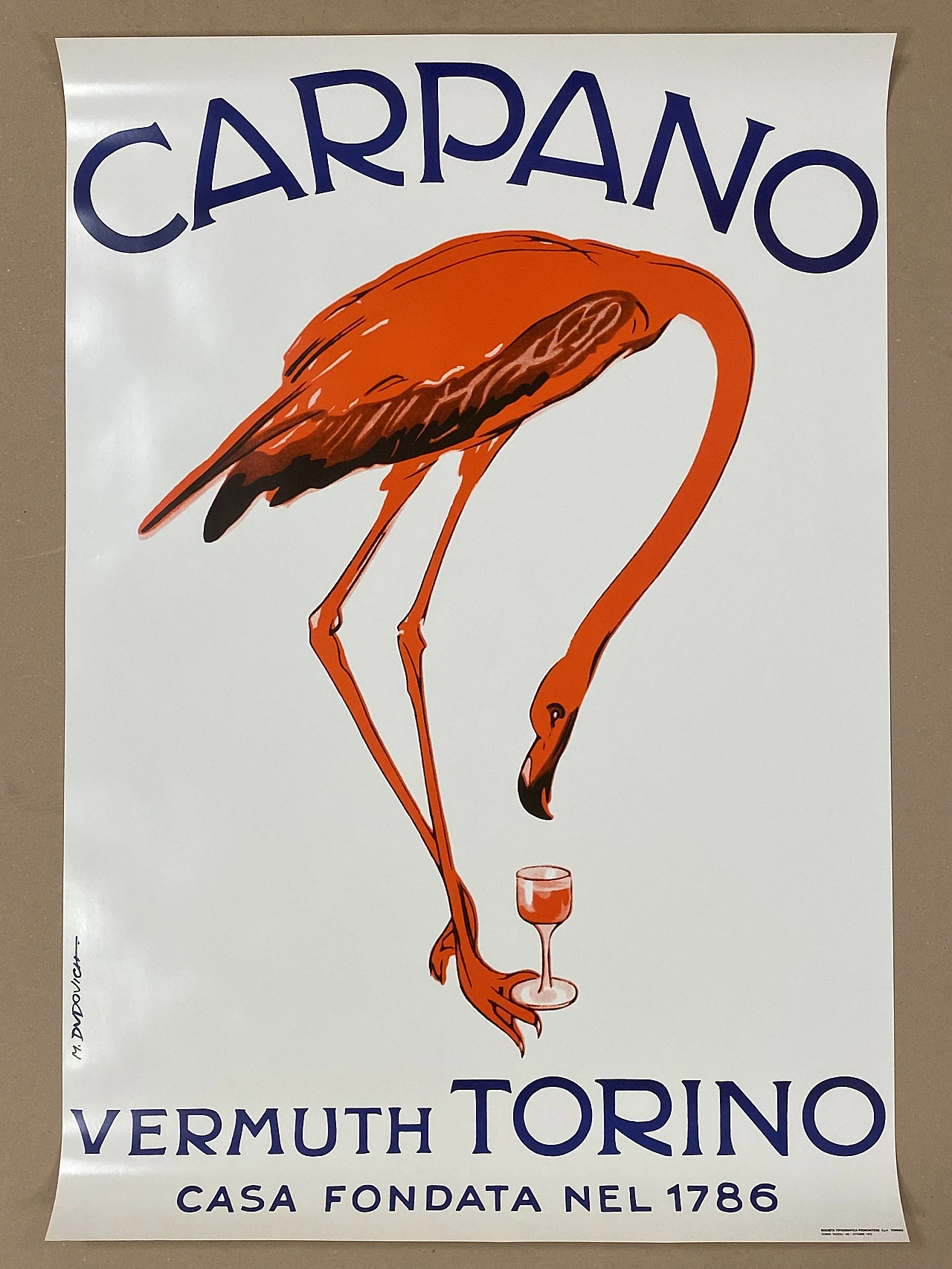 Marcello Dudovich, Carpano, manifesto pubblicitario, anni '70 2