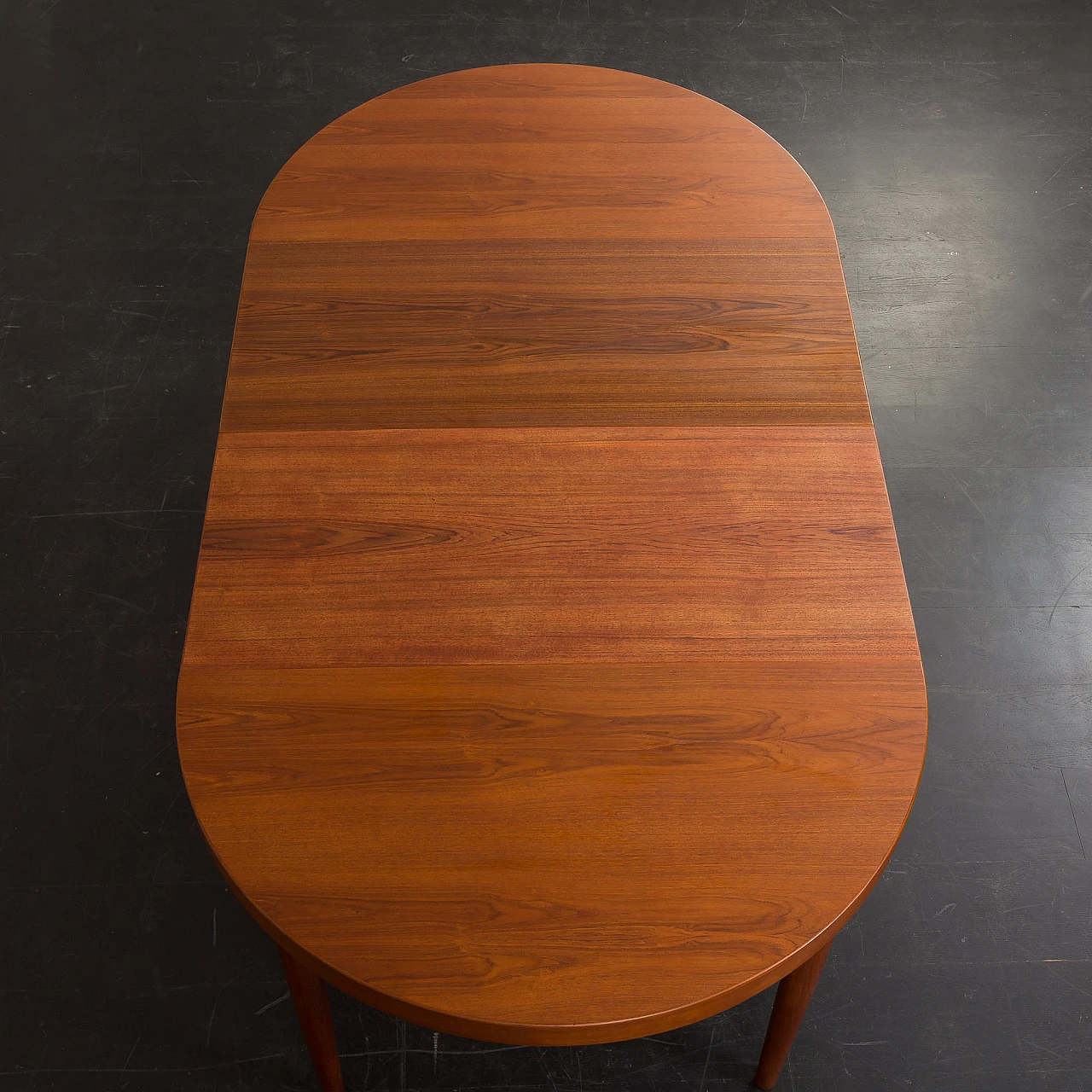 Teak extendable table attributed to Kai Kristiansen, 1960s 4