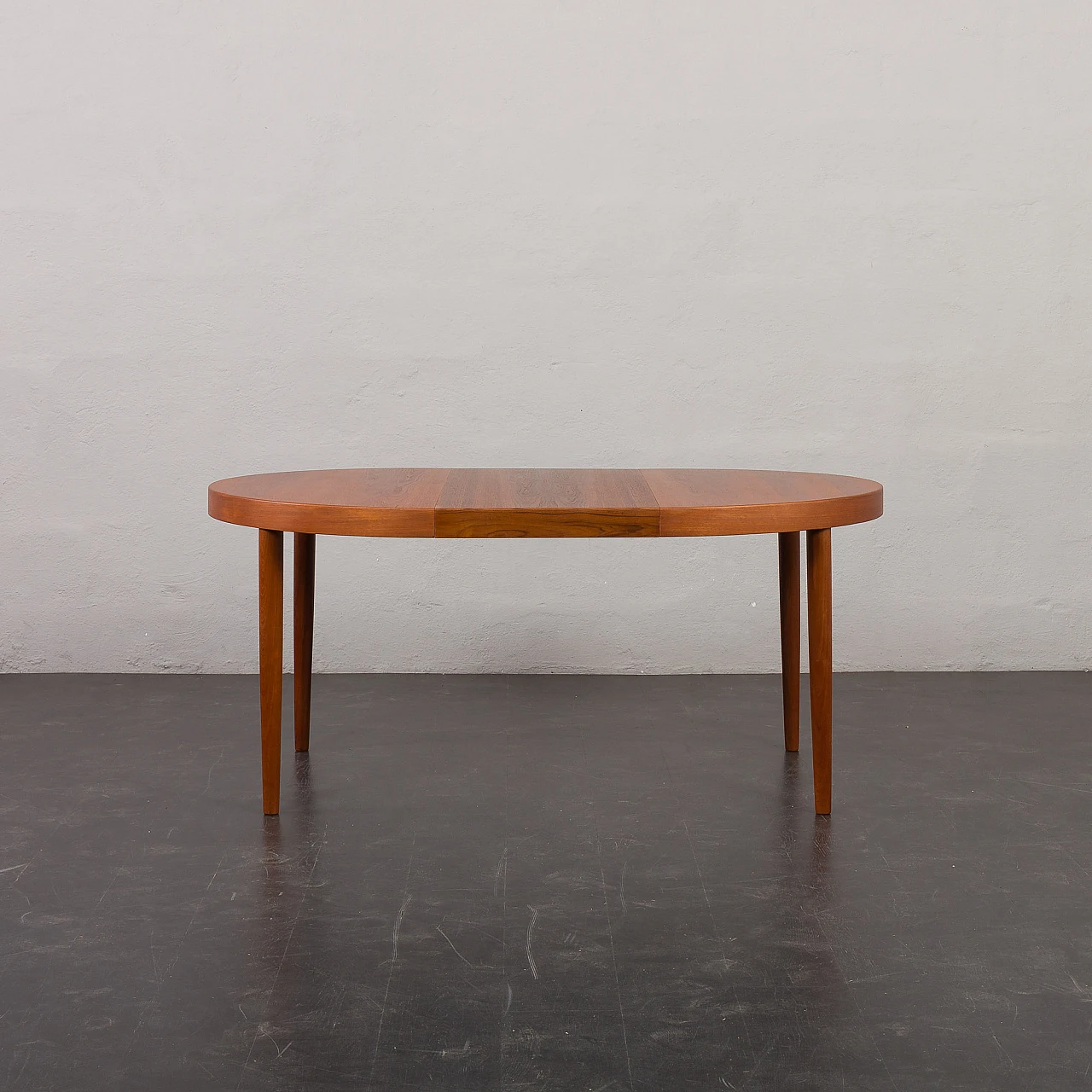 Teak extendable table attributed to Kai Kristiansen, 1960s 6