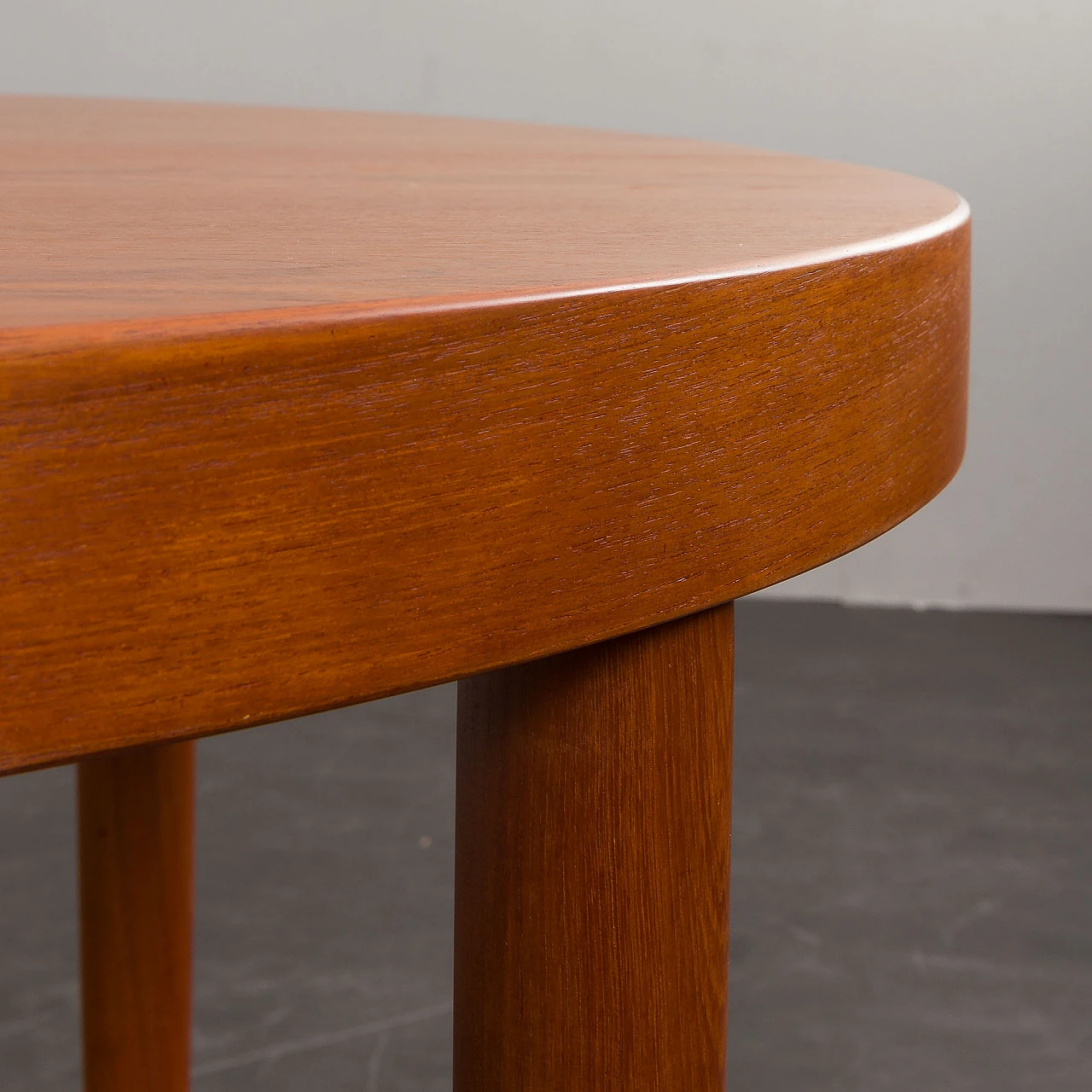 Teak extendable table attributed to Kai Kristiansen, 1960s 11