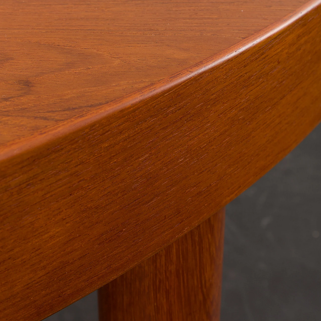 Teak extendable table attributed to Kai Kristiansen, 1960s 12