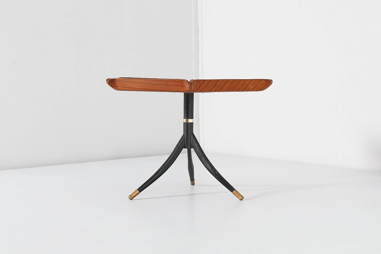 Plywood and metal coffee table attributed to O. Borsani, 1950s 6