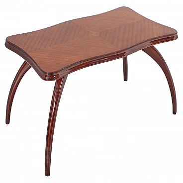 Wood coffee table attributed to Osvaldo Borsani, 1950s