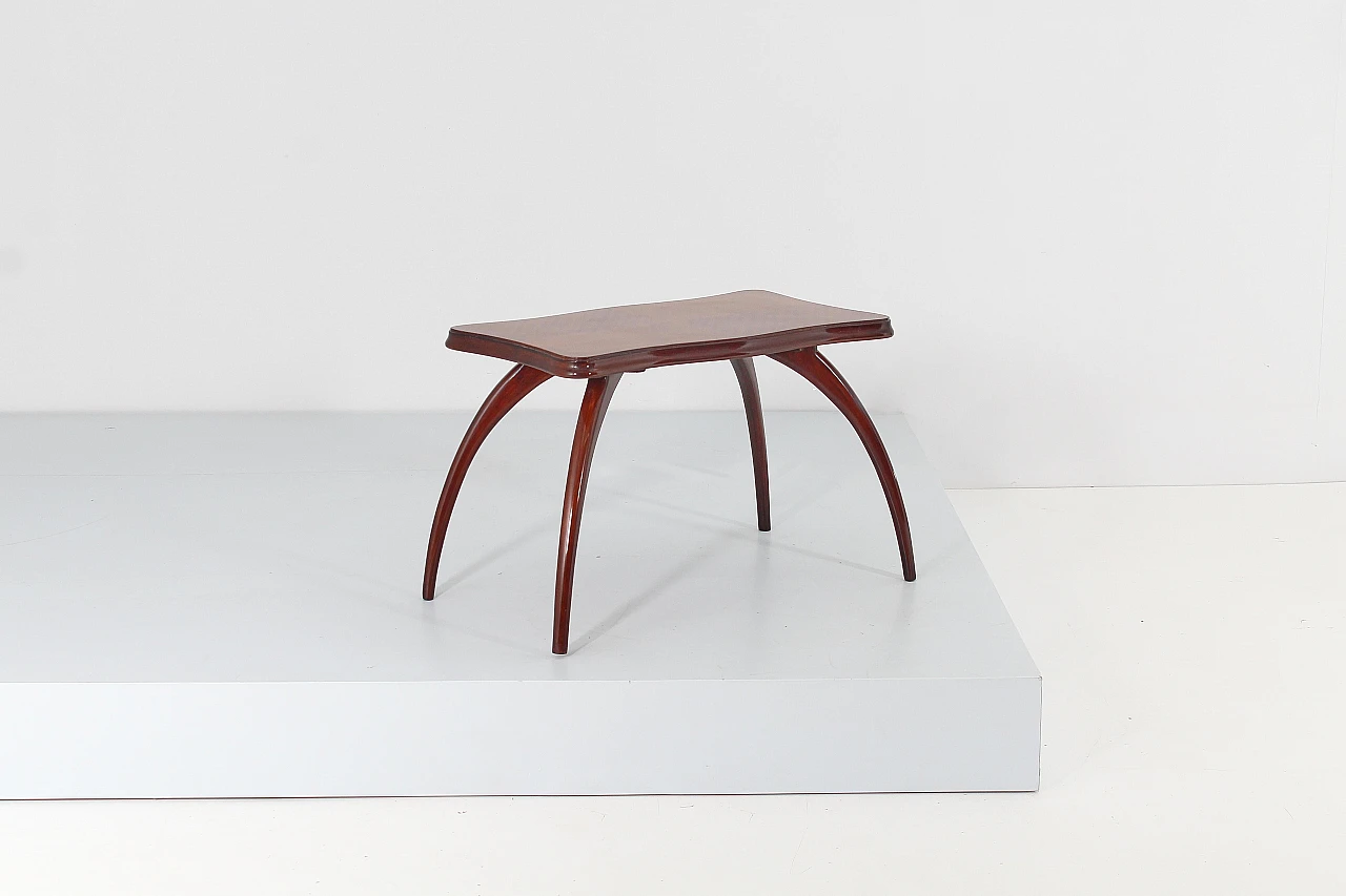 Wood coffee table attributed to Osvaldo Borsani, 1950s 2