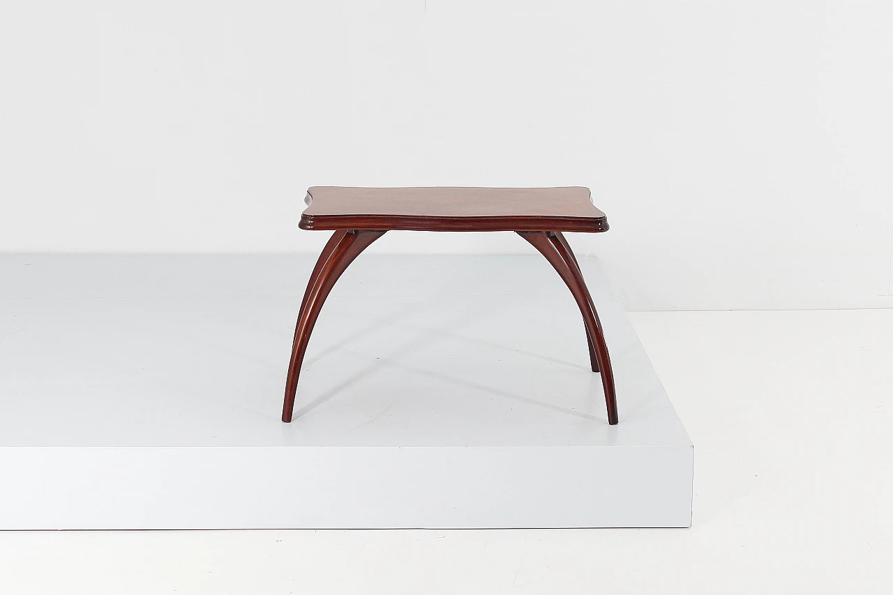 Wood coffee table attributed to Osvaldo Borsani, 1950s 3