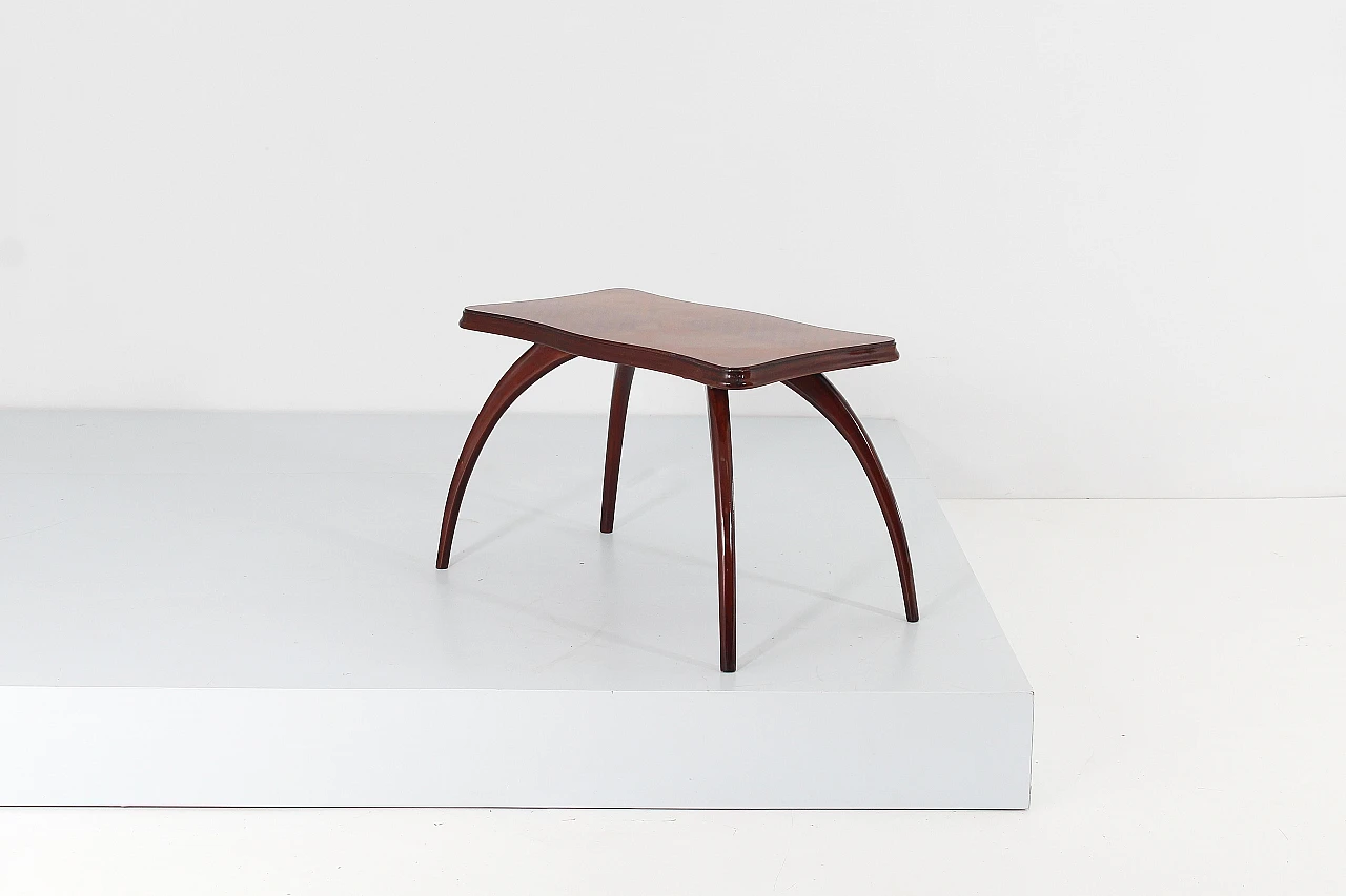 Wood coffee table attributed to Osvaldo Borsani, 1950s 4