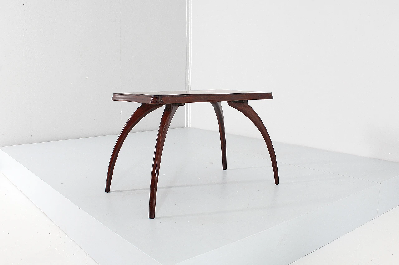 Wood coffee table attributed to Osvaldo Borsani, 1950s 6