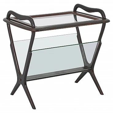 Coffee table with magazine rack 221 by Ico Parisi for De Baggis, 1956
