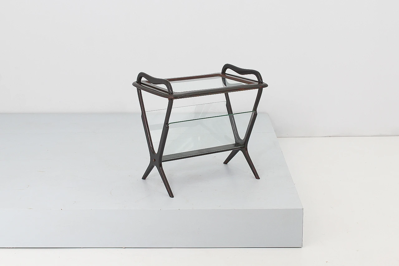 Coffee table with magazine rack 221 by Ico Parisi for De Baggis, 1956 2