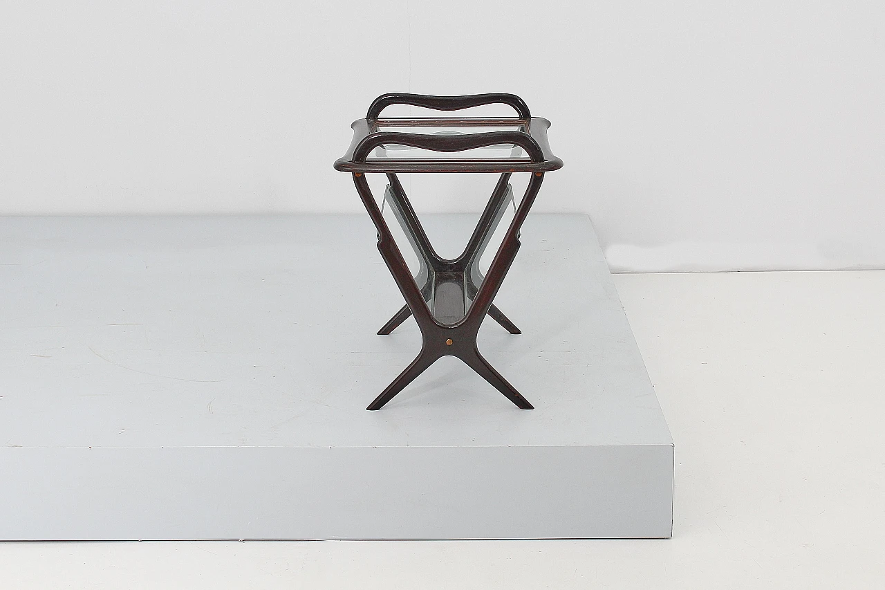 Coffee table with magazine rack 221 by Ico Parisi for De Baggis, 1956 3