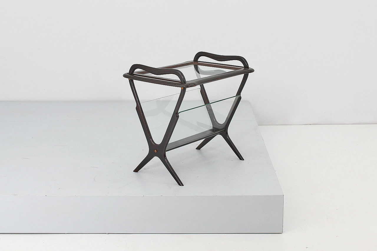 Coffee table with magazine rack 221 by Ico Parisi for De Baggis, 1956 6