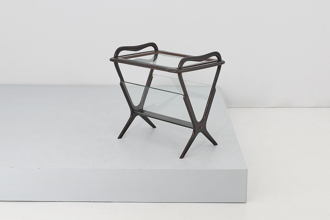 Coffee table with magazine rack 221 by Ico Parisi for De Baggis, 1956 8
