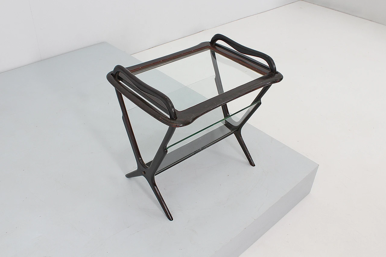 Coffee table with magazine rack 221 by Ico Parisi for De Baggis, 1956 12