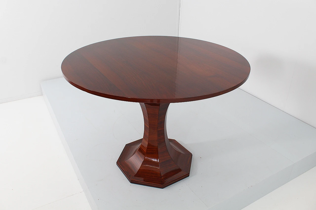 Round wood table attributed to Carlo De Carli, 1950s 5