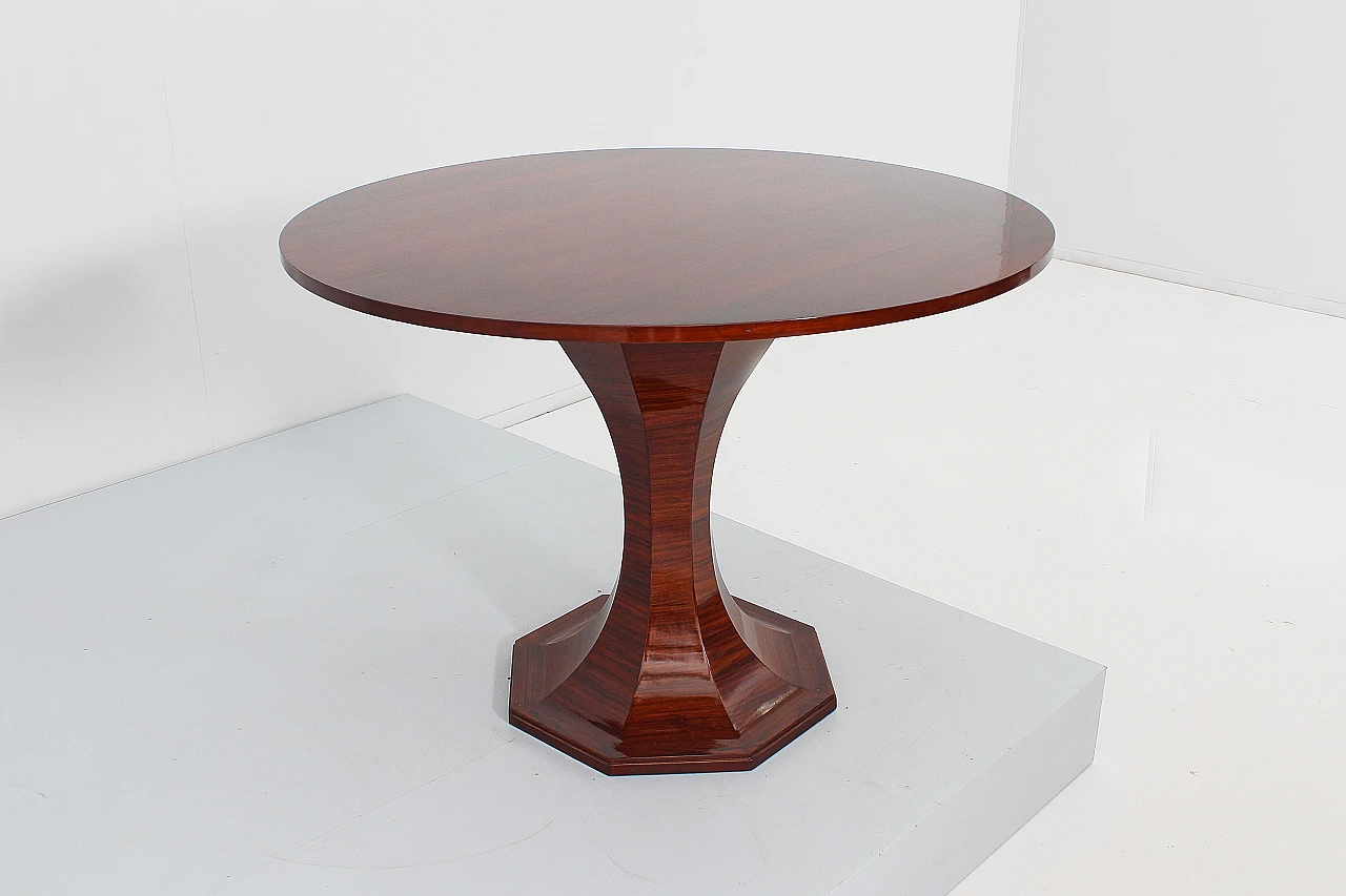 Round wood table attributed to Carlo De Carli, 1950s 6