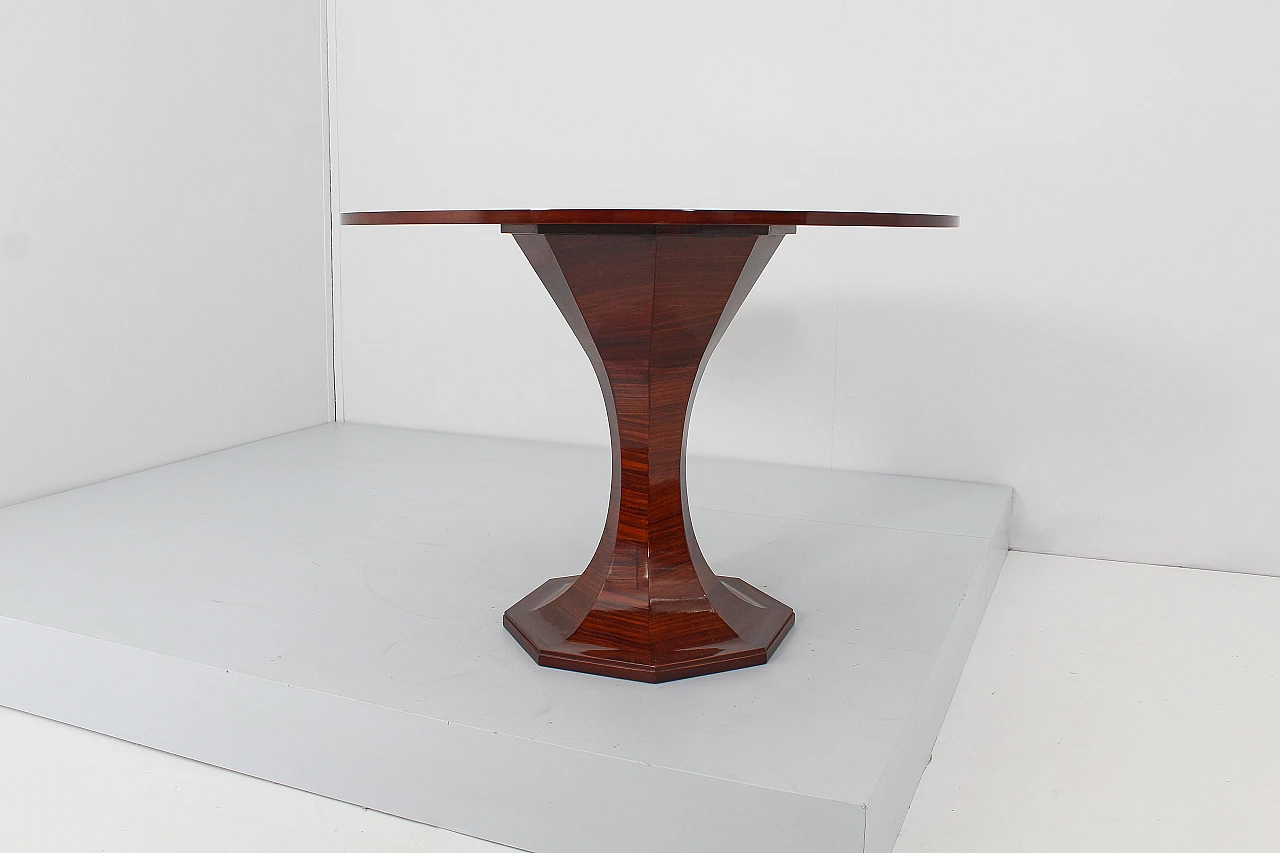Round wood table attributed to Carlo De Carli, 1950s 7