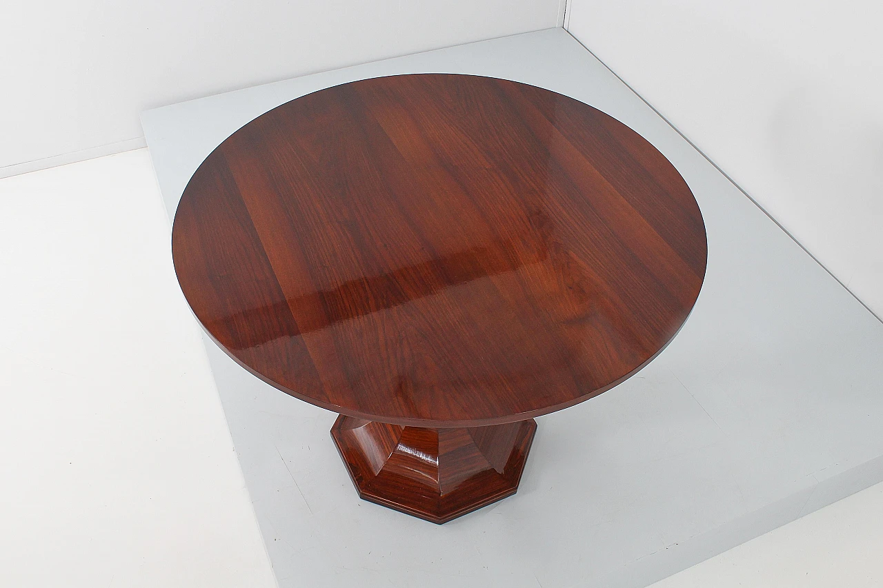 Round wood table attributed to Carlo De Carli, 1950s 10