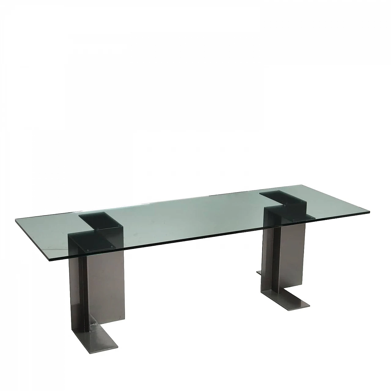 Crystal T27 Bordighera table by L. C. Dominioni for Azucena, 1980s 1