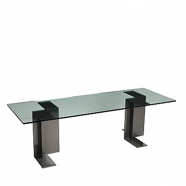 Crystal T27 Bordighera table by L. C. Dominioni for Azucena, 1980s