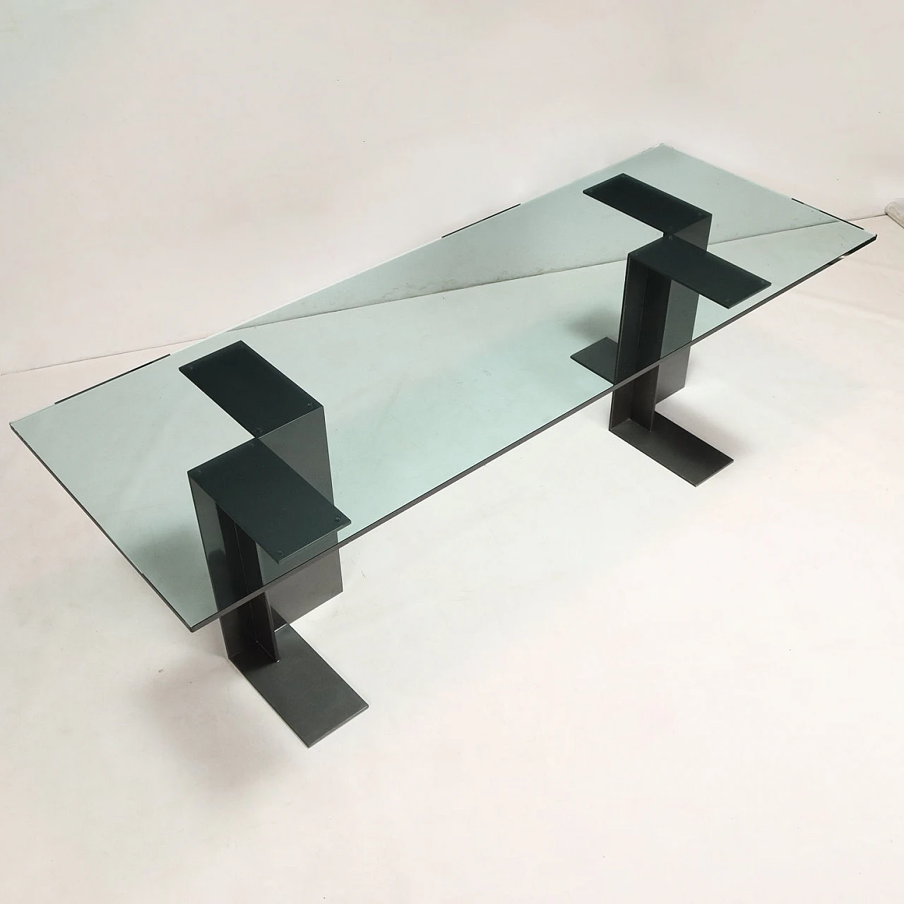 Crystal T27 Bordighera table by L. C. Dominioni for Azucena, 1980s 3