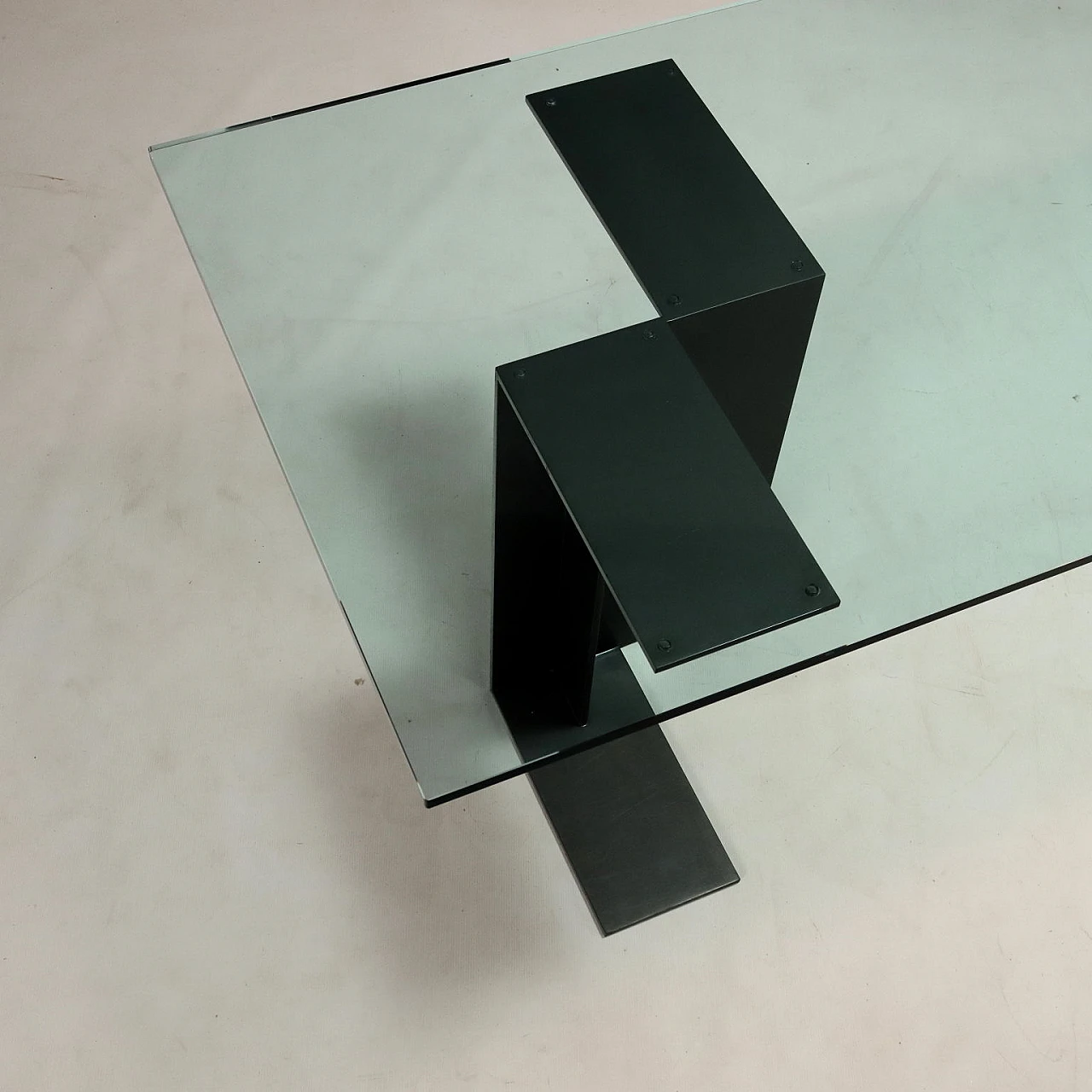 Crystal T27 Bordighera table by L. C. Dominioni for Azucena, 1980s 6
