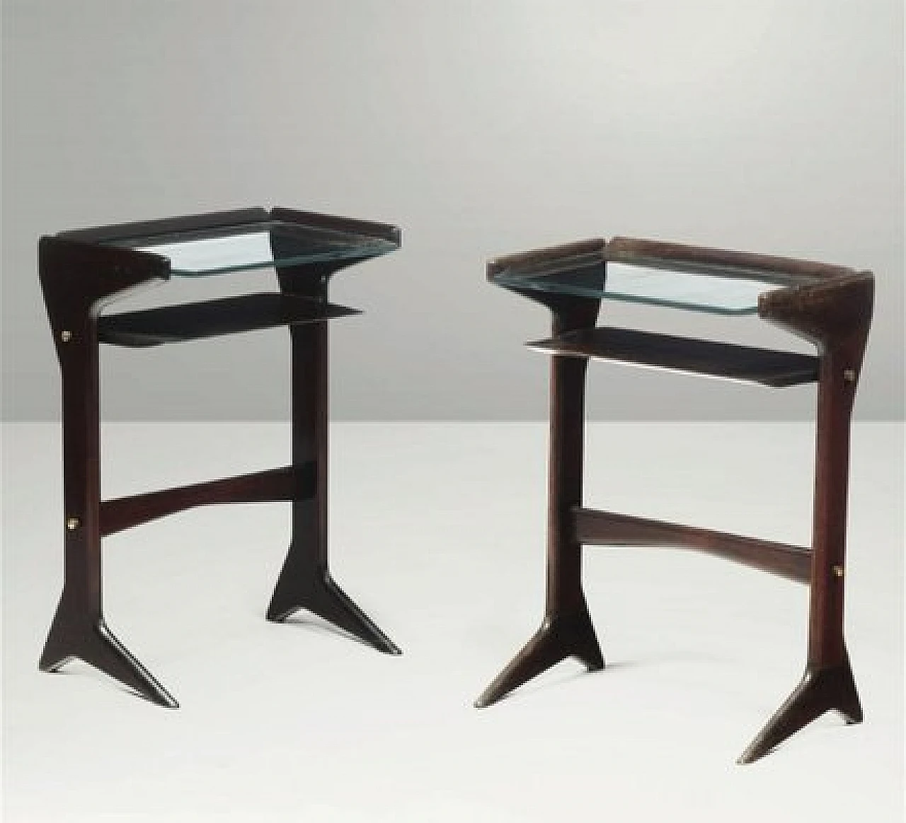 Pair of bedside tables by Ico & Luisa Parisi for De Baggis, 1950s 2