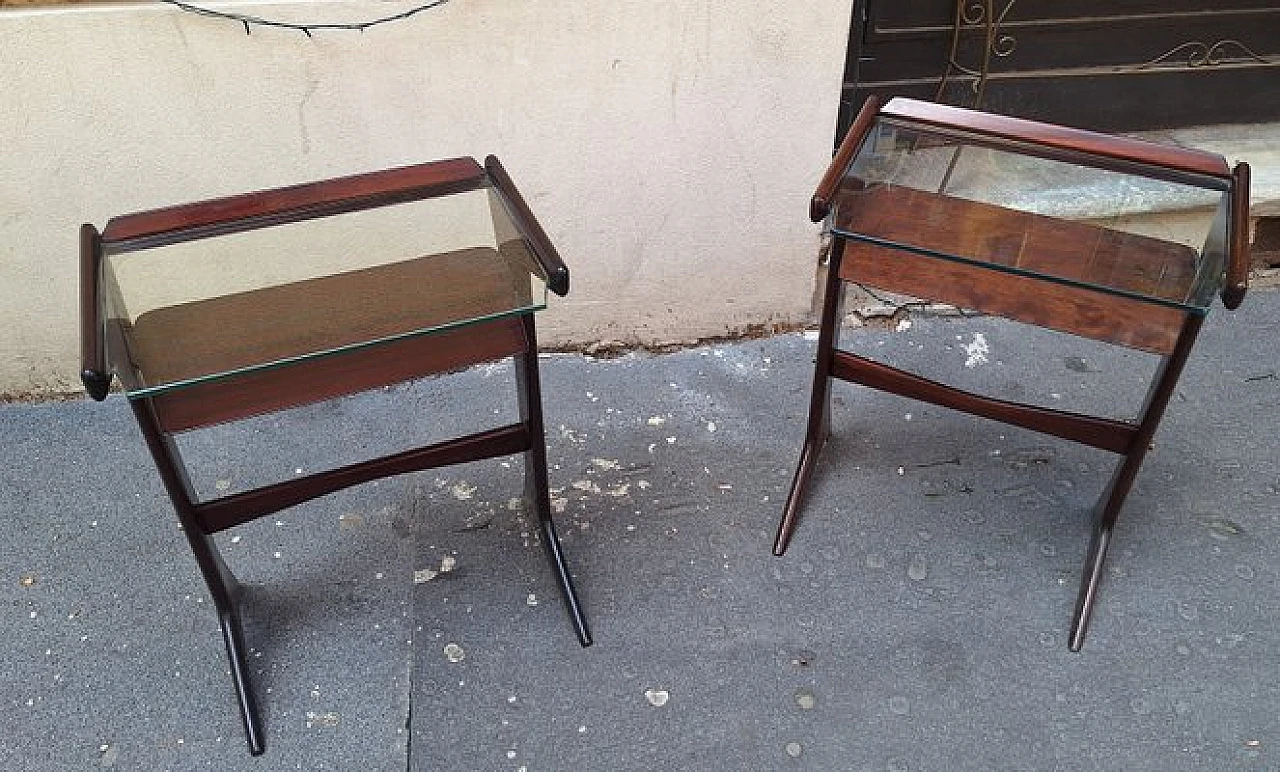 Pair of bedside tables by Ico & Luisa Parisi for De Baggis, 1950s 3