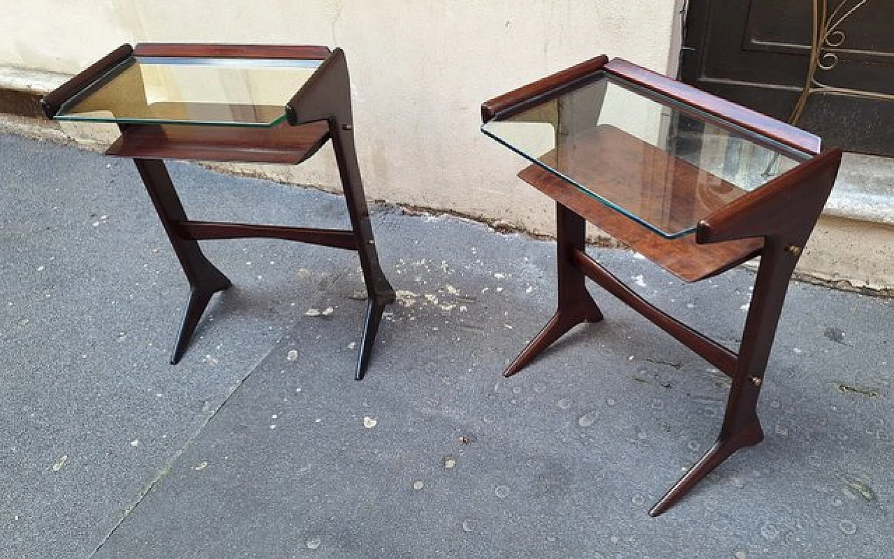 Pair of bedside tables by Ico & Luisa Parisi for De Baggis, 1950s 4