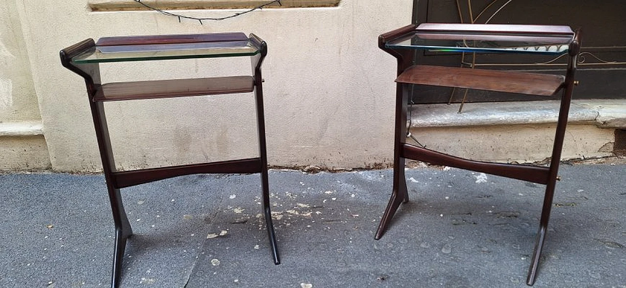 Pair of bedside tables by Ico & Luisa Parisi for De Baggis, 1950s 5